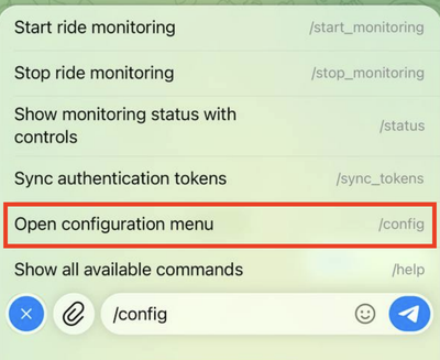 Open Configuration menu Open Configuration menu